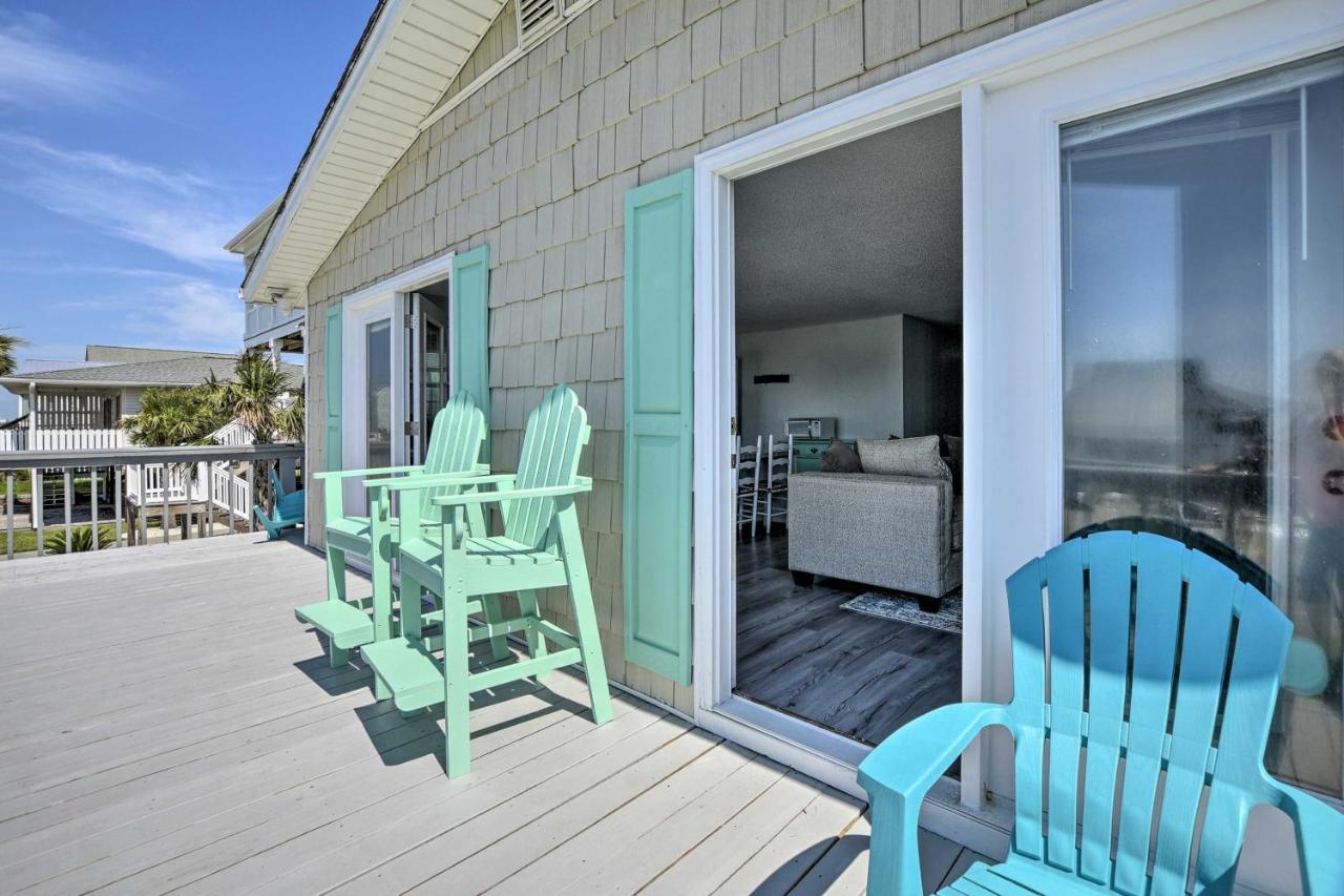 Oak Island Beach Abode With Deck Walk To Shore! Exterior photo